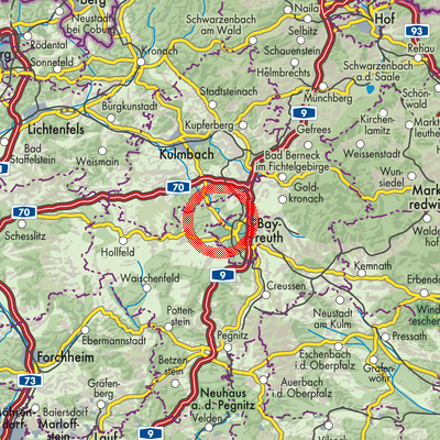 Landkarte Heinersreuth