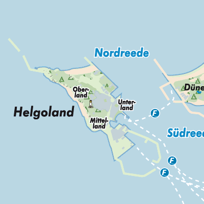 Übersichtsplan Helgoland