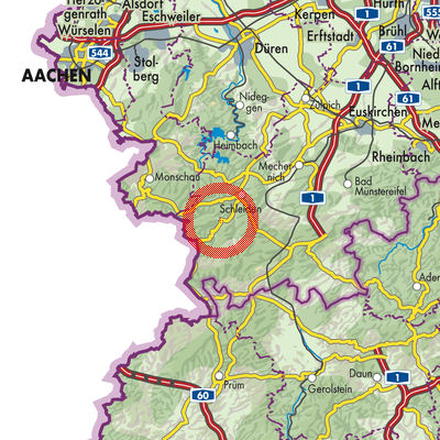 Landkarte Hellenthal