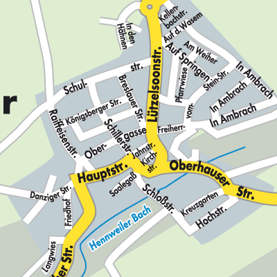 Stadtplan Hennweiler
