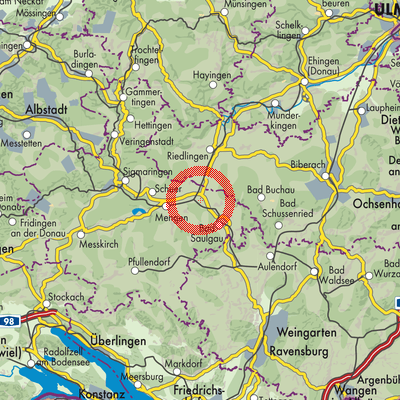 Landkarte Herbertingen