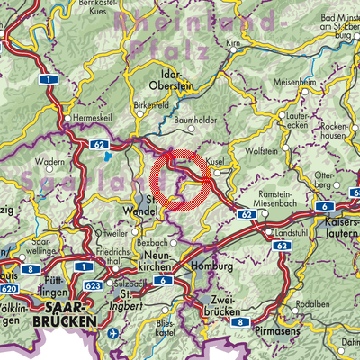 Landkarte Herchweiler