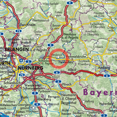 Landkarte Hersbruck