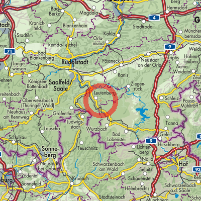 Landkarte Herschdorf
