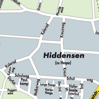 Stadtplan Hespe