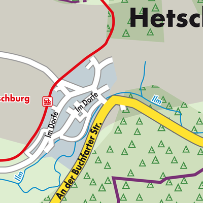 Stadtplan Hetschburg