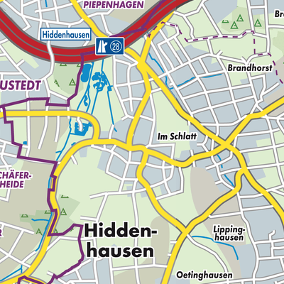 Übersichtsplan Hiddenhausen