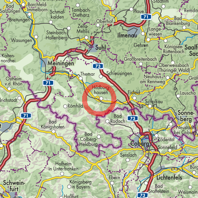 Landkarte Hildburghausen