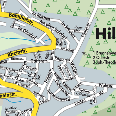 Stadtplan Hillscheid