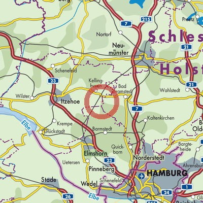 Landkarte Hingstheide