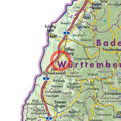Landkarte Hohberg