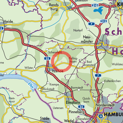 Landkarte Hohenlockstedt
