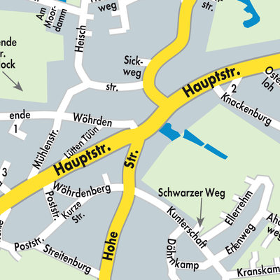 Stadtplan Hohn