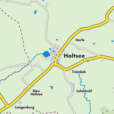 Übersichtsplan Holtsee