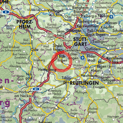 Landkarte Holzgerlingen