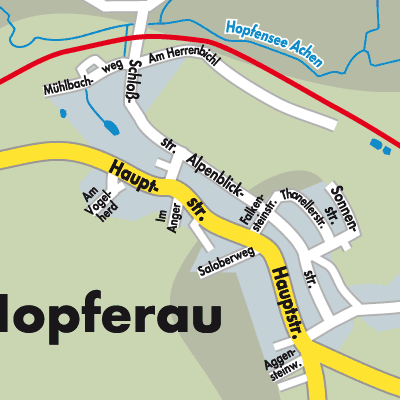 Stadtplan Hopferau
