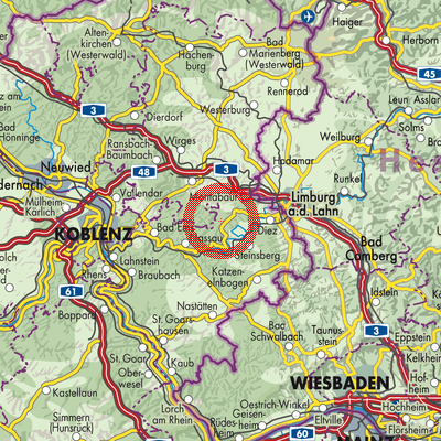 Landkarte Horhausen