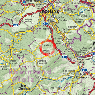 Landkarte Horn