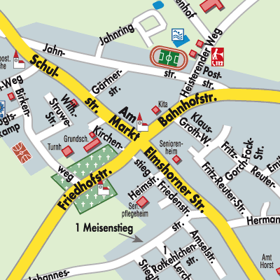 Stadtplan Horst