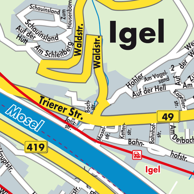 Stadtplan Igel