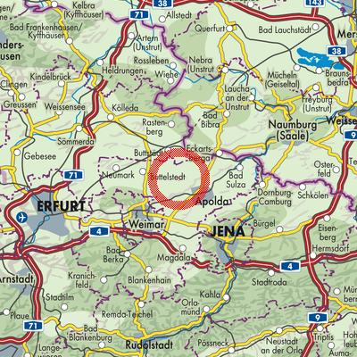 Landkarte Ilmtal-Weinstraße