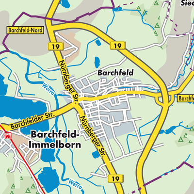 Übersichtsplan Barchfeld-Immelborn