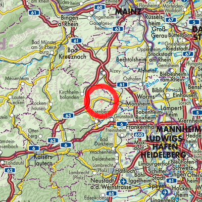 Landkarte Immesheim