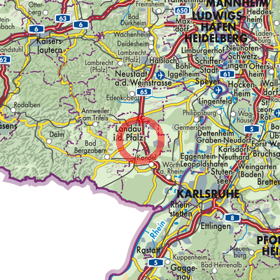 Landkarte Insheim