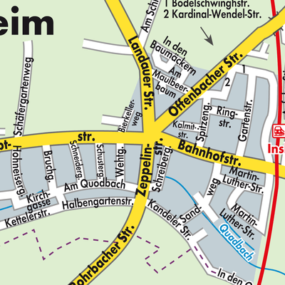 Stadtplan Insheim