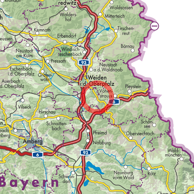 Landkarte Irchenrieth