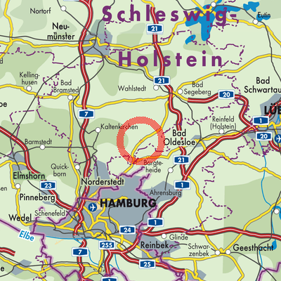 Landkarte Itzstedt