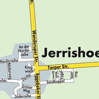 Stadtplan Jerrishoe