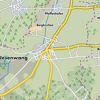 Übersichtsplan Jesenwang
