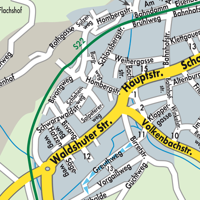 Stadtplan Jestetten