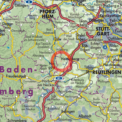 Landkarte Jettingen