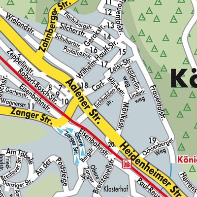 Stadtplan Königsbronn