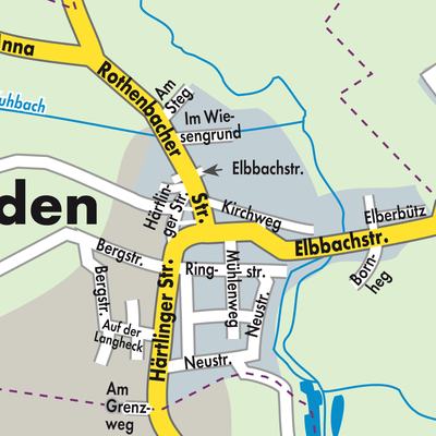 Stadtplan Kaden