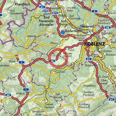 Landkarte Kaifenheim