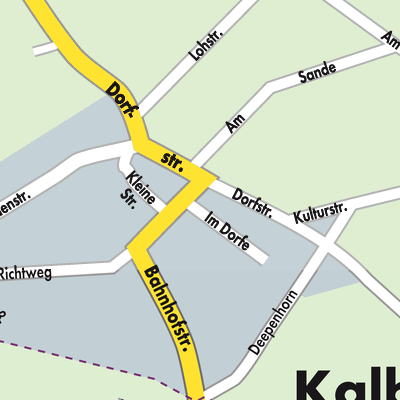 Stadtplan Kalbe