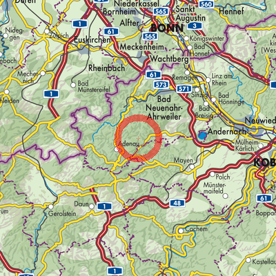 Landkarte Kaltenborn