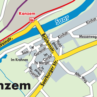 Stadtplan Kanzem