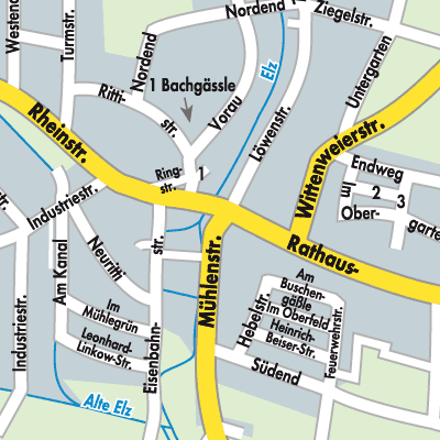 Stadtplan Kappel-Grafenhausen