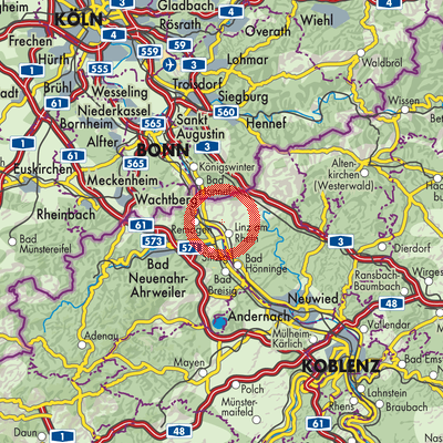 Landkarte Kasbach-Ohlenberg