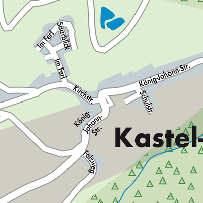 Stadtplan Kastel-Staadt