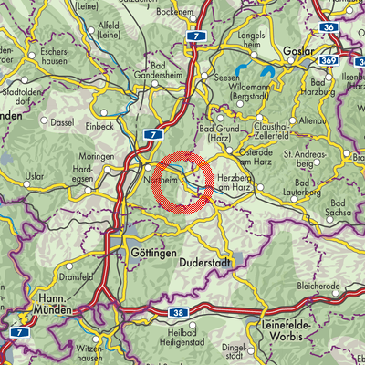 Landkarte Katlenburg-Lindau