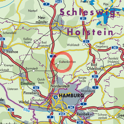 Landkarte Kattendorf