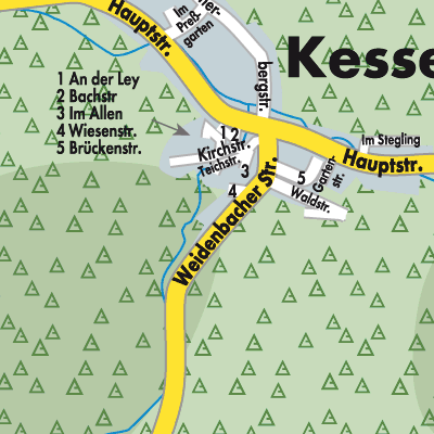 Stadtplan Kesseling