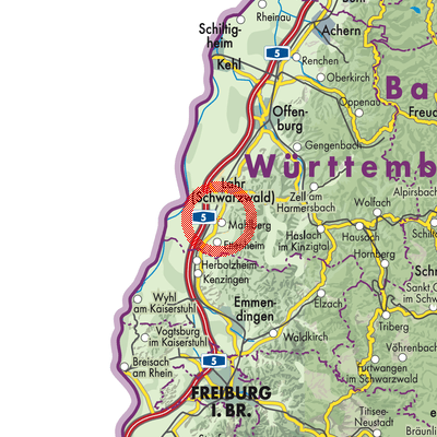 Landkarte Kippenheim