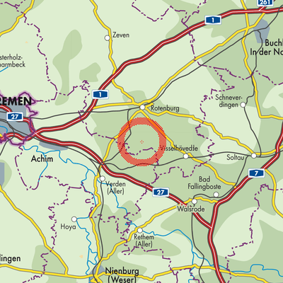 Landkarte Kirchwalsede