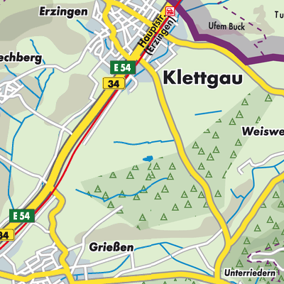 Übersichtsplan Klettgau